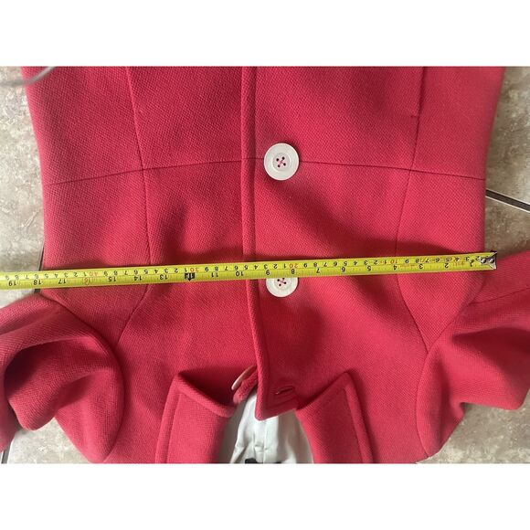 JCrew S Wool Blend Peacoat Jacket Pink - Picture 6 of 8